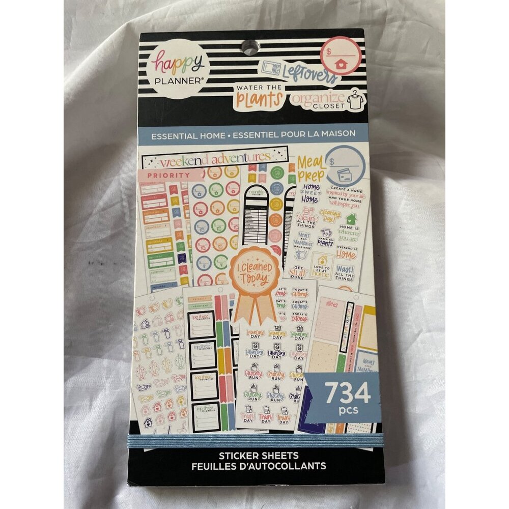 Happy Planner Essential Home Sticker Sheets 734 Pcs